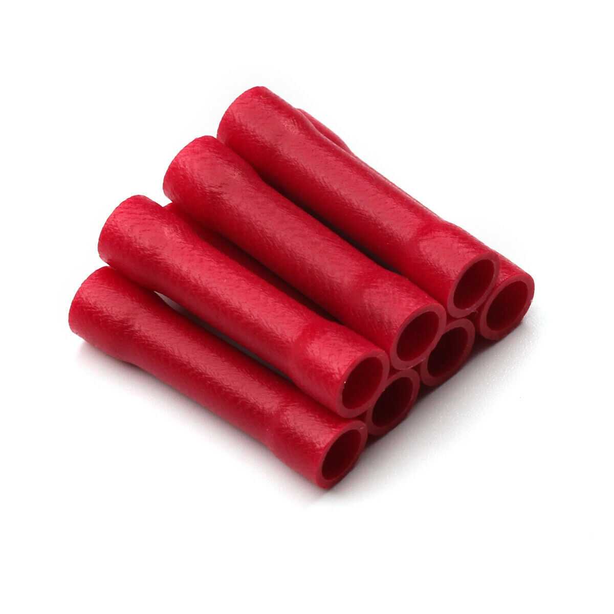 150x Splice Tube Red 18-22AWG Electrical Insulated butt Connector Crimp Terminal
