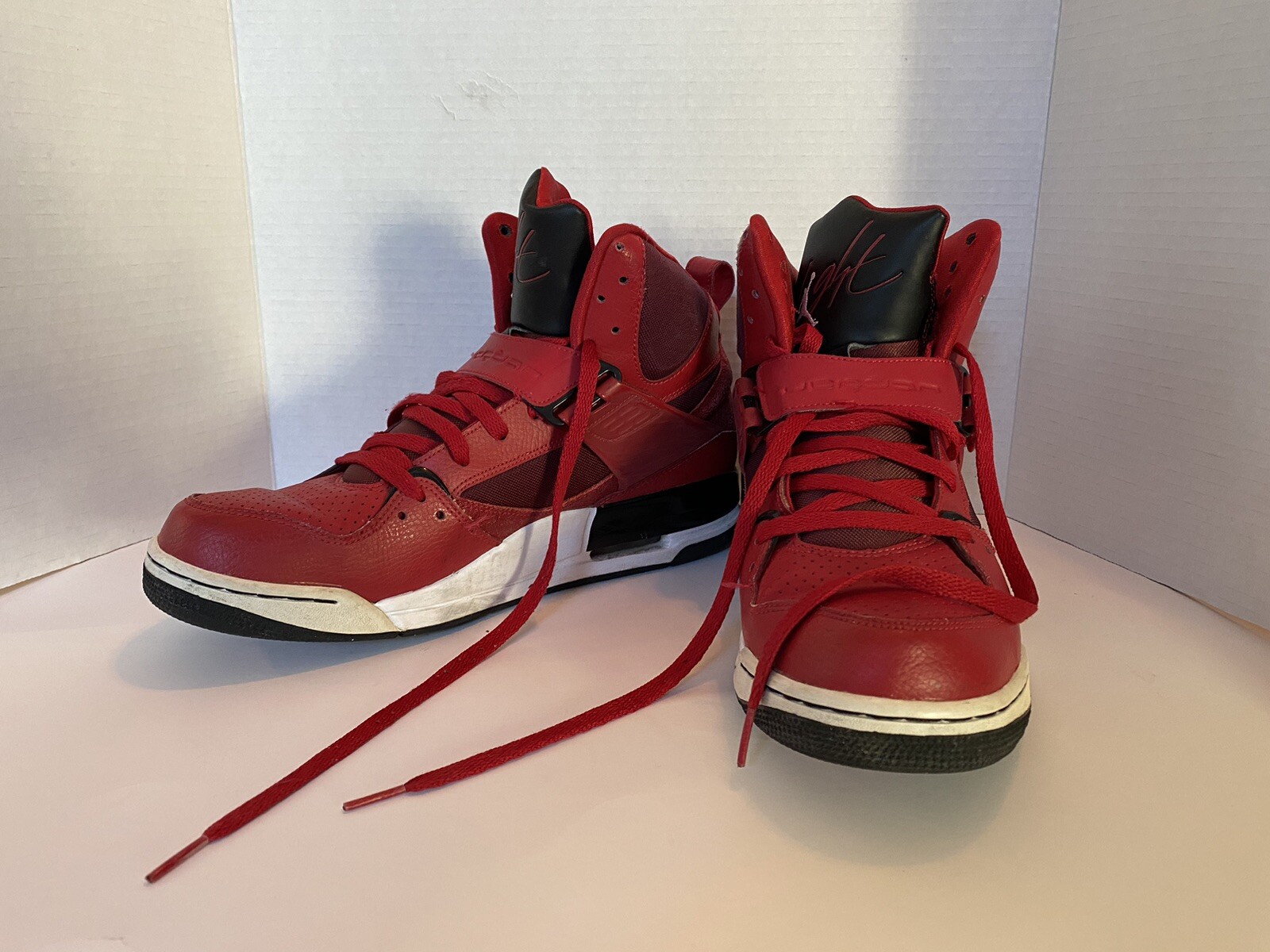 Jordan Flight 45 High Red 2014 Jumpman Size 11.5 Sneakers Shoes Basketball