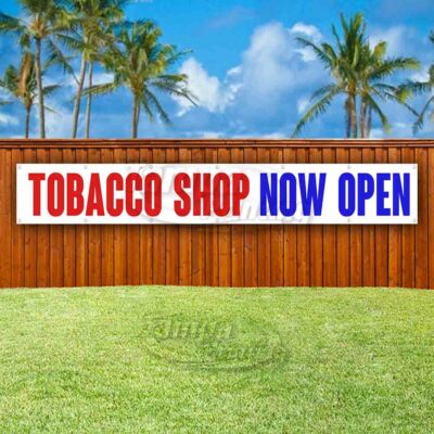 open tobacco store TOBACCO SHOP NOW OPEN Advertising Vinyl Banner Flag Sign LARGE HUGE XXL  SIZE