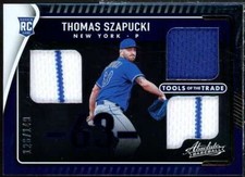 Thomas Szapucki Rookie Card 2022 Absolute Tools of the Trade 3 Swatch #5 