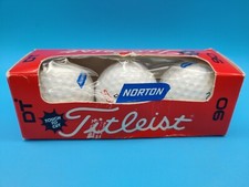 new in package vintage Titleist DT 90 sleeve of 3 golf balls Norton Made in USA
