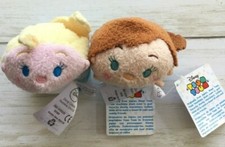Disney TSUM TSUM Elsa and Anna NWT Genuine Set of 2 NOS W/ TAGS 3.5"