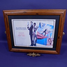 James Bond 007 " A View To a Kill " Wooden Framed Movie Poster