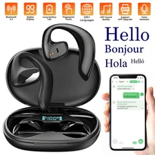 144 Language Translator Earbuds Two Way Real Time Bluetooth Translation Earphone