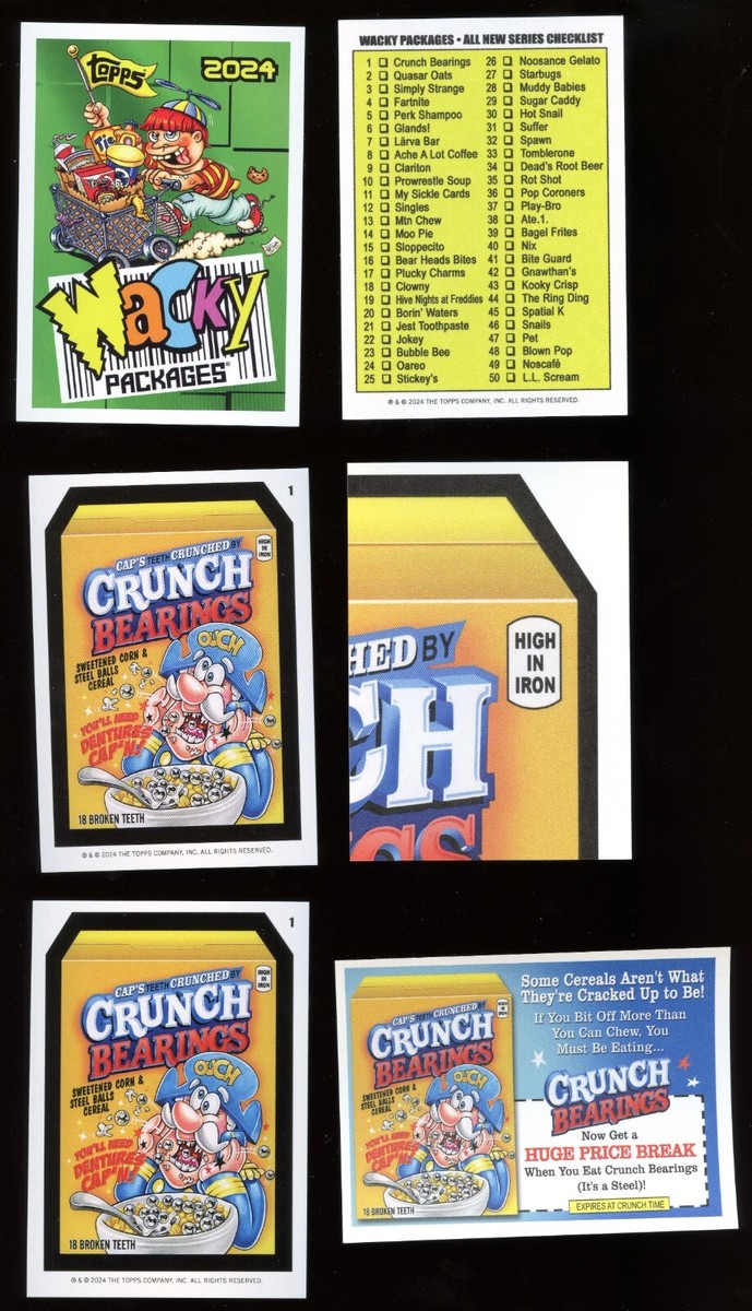 2024 Topps Wacky Packages All-New Series U-PICK Complete Your Set