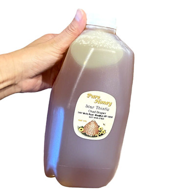 100% Pure Raw Natural Honey from Local Bee Farm in Western New York - 5 lbs