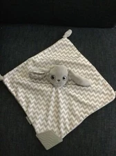Booginhead Baby Lovey Grey Bunny Rabbit Security Blanket Plush (65)