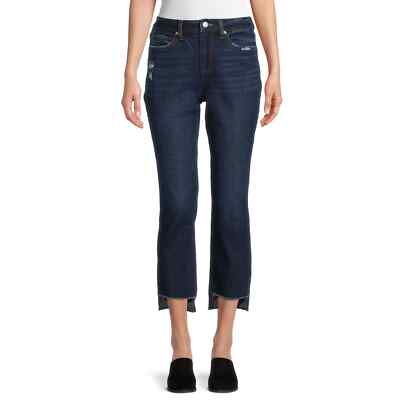 Time and Tru Women's Straight Cropped Jeans with Step Hem Size 14 NWT | eBay