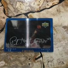 Patrick Ewing 1997-98 Upper Deck Diamond Vision Signature Moves #S18 Knicks HOF