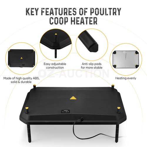 Chick Brooder Heating Plate Warmer Chicken Coop Brooding Heater Poultry Duckling - Picture 41 of 61