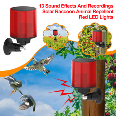 Solar Beast Repeller 13 Sounds Wild Animal Deterrent for Farms Orchards