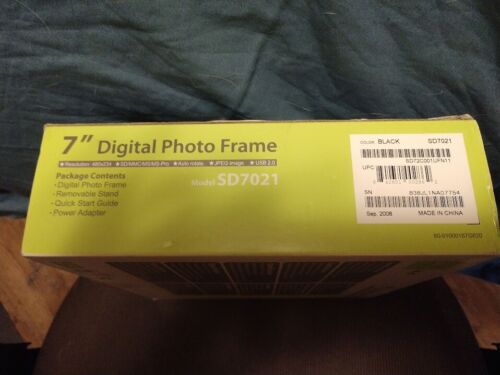 NIB HANNSPREE XV-S 7" DIGITAL PHOTO FRAME, MULTI-CARD FORMAT, BRAND NEW - Picture 4 of 5