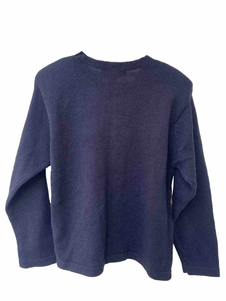 复古 Victoria Harbour 女式开衫 3D 纹理玩猫毛衣 XL 秋季 — 第 4/4 张图片