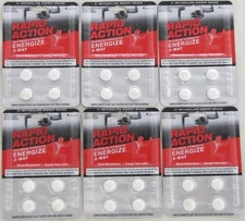 Rapid Action Energize 2 Way Lasting Energy Boost Metabolism 6 packs 24 pills 