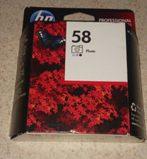 Genuine HP 58 Tri-Color Photo Ink Cartridge -Warranty exp 5/2013
