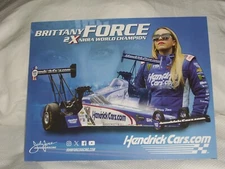 2024 BRITTANY FORCE HENDRICK CARS.COM TOP FUEL DRAGSTER NHRA POSTCARD