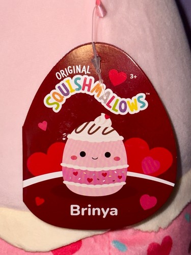 Squishmallows 12 inch Brinya the Vanilla Cake Valentines 2023 NEW Kellytoy plush - 第 3/4 張圖片