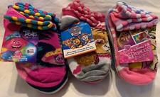 Girls 7-10 Socks Trolls, Paw Patrol Disney Princess Assortes Multicolor 3 Pks