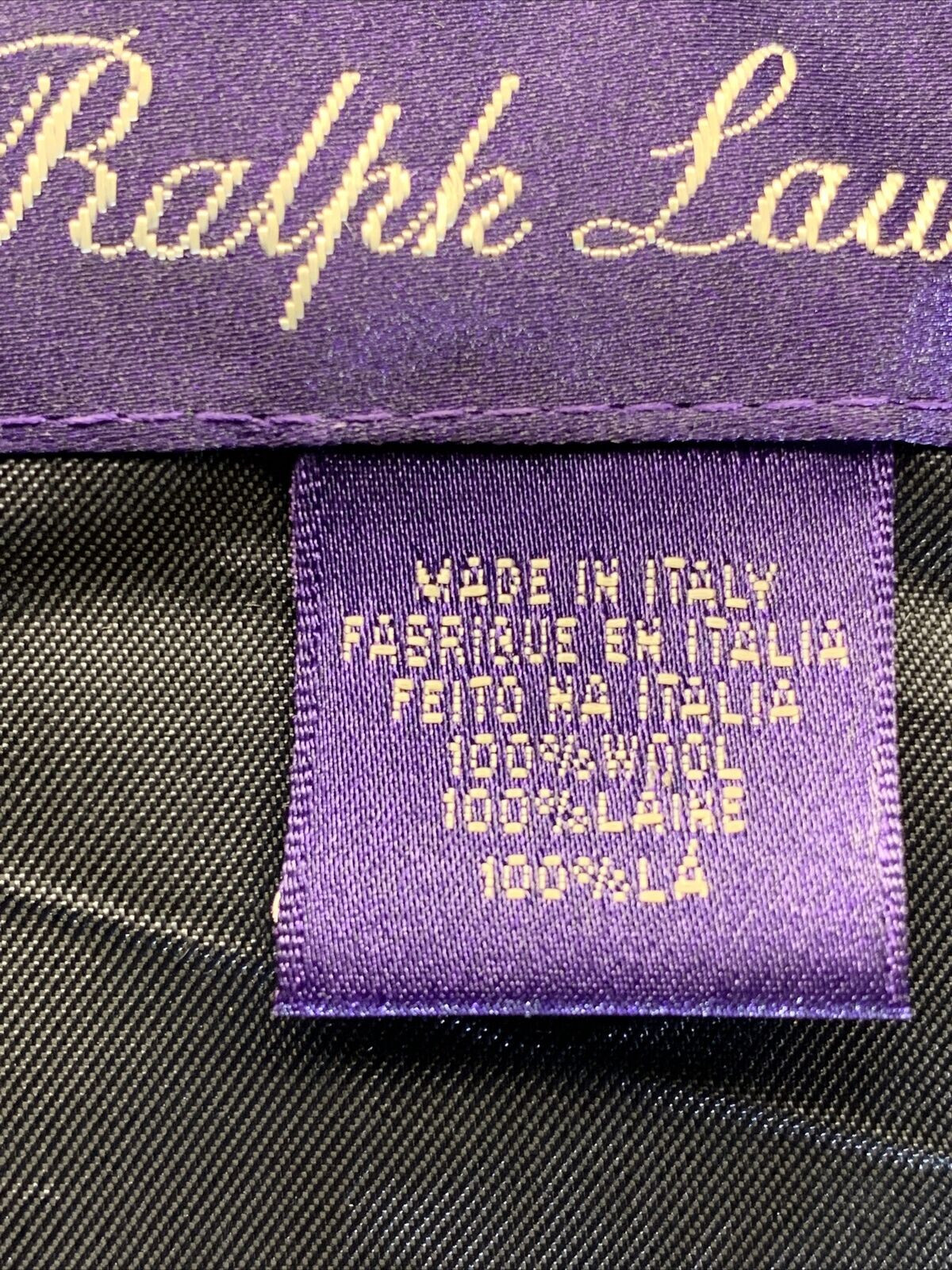 Ralph Lauren Purple Label $1395 Navy Wool Zip Front Jacket Size: M Excellent image 9