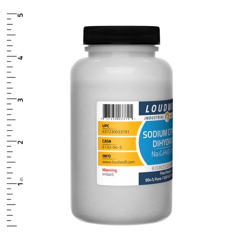 Sodium Citrate 1 lb Total (2 Bottles) USP-FCC Food Grade Fine Powder USA SELLER - Picture 2 of 4