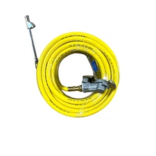 Truck Inflator Kit 3/8''50ft Hybrid Air Hose 1/4''MNPT Endings Glad Hand& Chuck