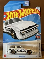 Hot Wheels 2024 Mainline D Case HW First Response Mazda RX-7 80/250 New On Card