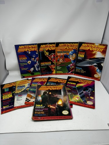 Nintendo Power Magazine Lot Of 9 No Posters