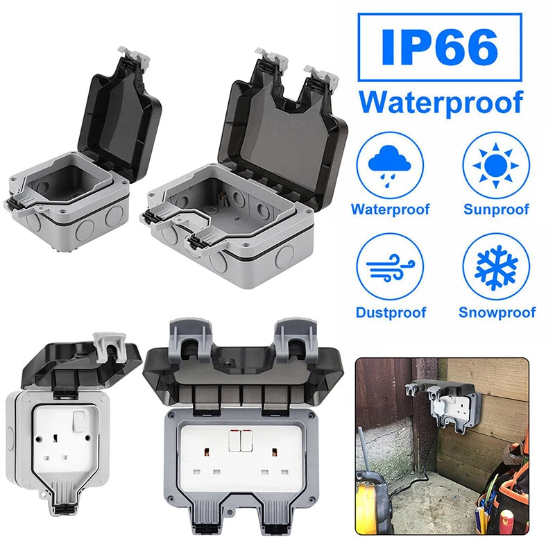 Waterproof socket outlet
