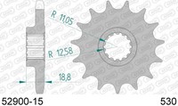 Ducati 1260 Multistrada Enduro 1260 Ritzel Afam 52900-15 530 2019 2020