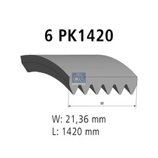 Keilrippenriemen für BMW 5-er E60 E61 6-er E63 E64 | 26203179