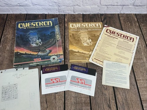 Vintage 1983 QUESTRON Game for Atari  40k by SSI- Complete