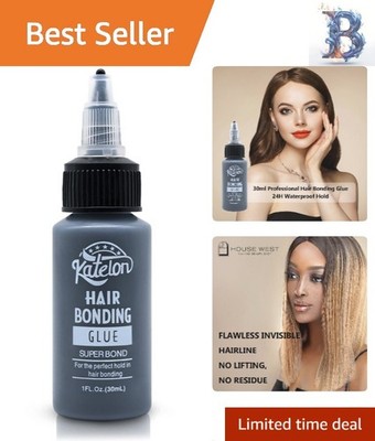 Precision Nozzle Hair Bonding Glue 1oz - Ideal for Quick Weave & Lash Extensions