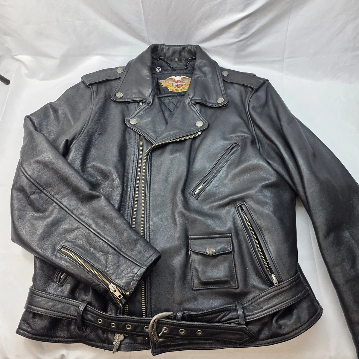 Harley Davidson Leather Jacket Embossed for sale | eBay
