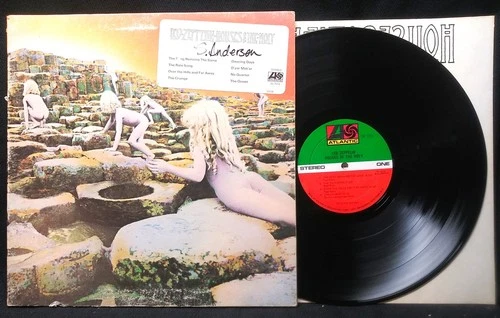 OG classic rock lp LED ZEPPELIN Houses of the Holy 1973 Atlantic CLUB inner HYPE