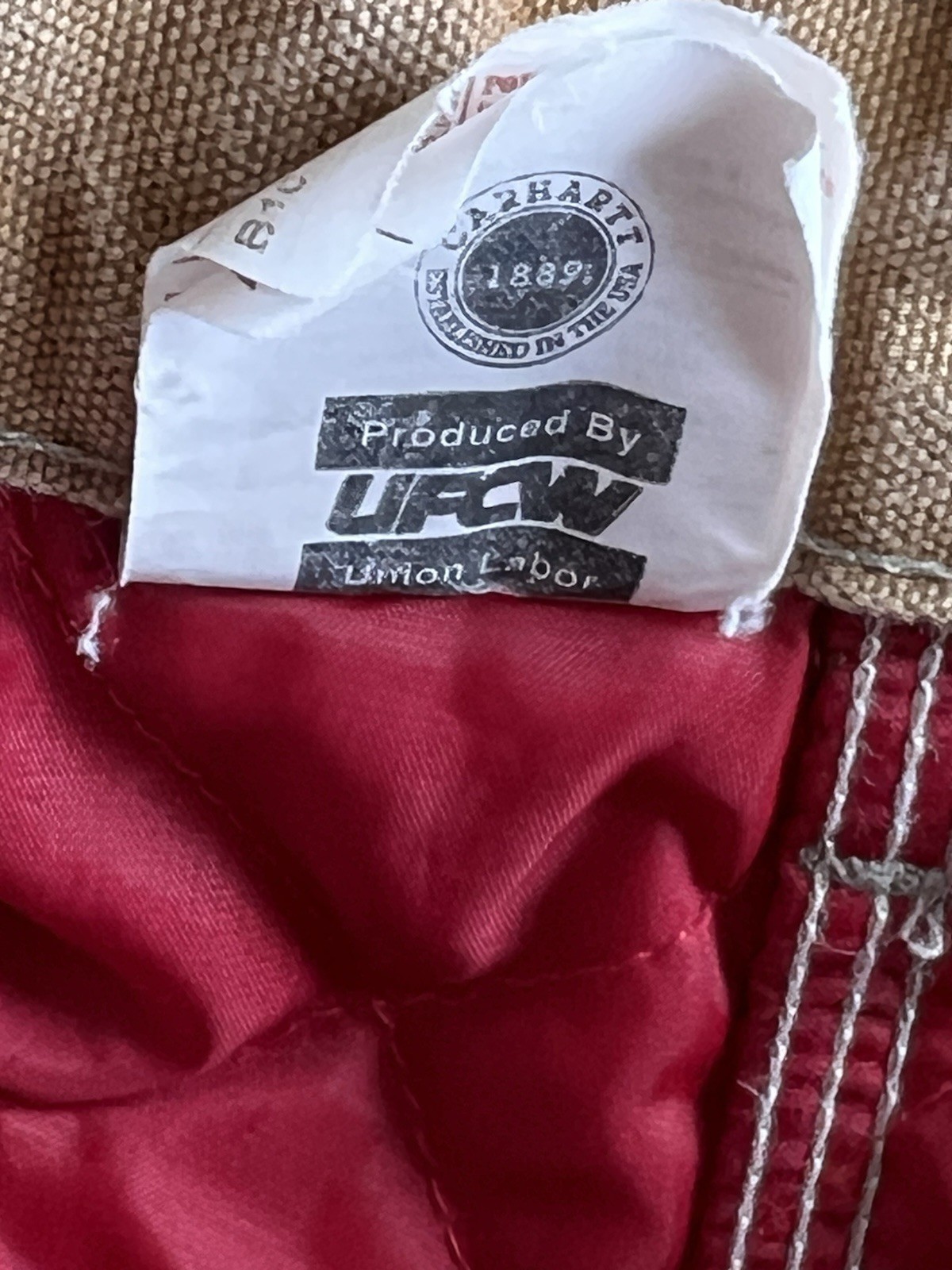 Vintage Carhartt Union Made Pants 34 X 30 thumbnail 5