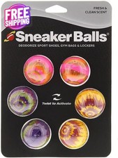 Sneaker Balls Odor-Fighting Shoe Fresheners 6 Pack Tie Dye Eliminates Smells