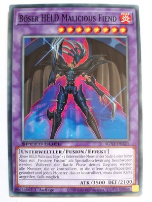 Yu-Gi-Oh! Böser HELD Malicious Fiend SGX3-DEA21 Common 1.Auflage
