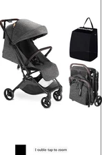 Lightweight Baby Stroller,Airplane-Friendly TraveL,Only 11.5 lbs( BLK）