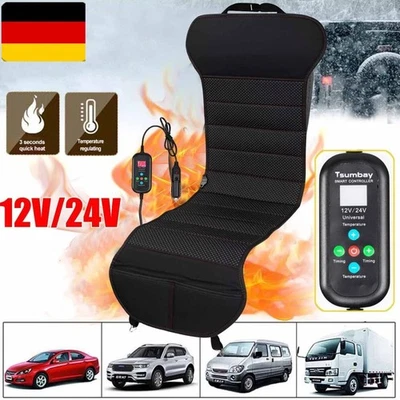 Autositz Heizkissen beheizbare sitzauflage mit 12V für Auto Sitzheizung schwarz