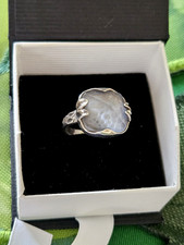 Silpada 925 Sterling Silver Faceted Blue Gray...
