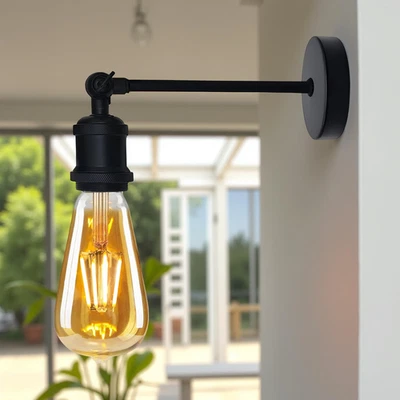 Retro Vintage Wandleuchte Industrie WandLampe E27 Flur Schlafzimmer Treppen - Bild 1 von 4