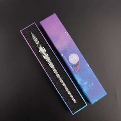 Starry Crystal Glass Dip Pen Crystal Vintage Glass Dip Pen for Art Writing Paint