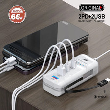 USB Charger PD Type C Fast Charge Quick Wall Chargers Multiport USB Hub Adapter