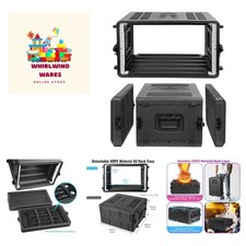 Durable 6U Rack Case with Microphone Storage - Perfect for Pro Audio Gear