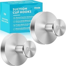 2pcs Suction Cup Hooks for Shower,Inside Shower,Wall,Bathroom,Bedroom,Kitchen,Do