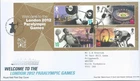 GB QEII 2012 Welcome London Paralympics Minisheet First Day Cover Tallents House