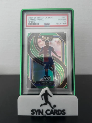 2024-25 PANINI SELECT LA LIGA #150 LAMINE YAMAL GREEN PSA 10 #1/5 POP1