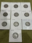 Lot of 10 Buffalo Nickels, 1916-1917-1927-1928S-1930-1934-1935S-1936-1937S-1937