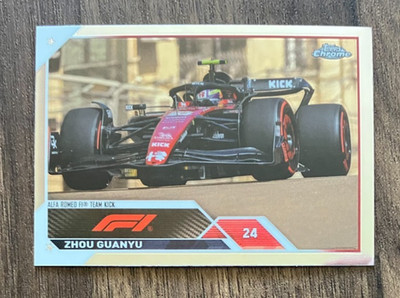 Zhou Guanyu #60 Alfa Romeo Sauber - 2023 Topps Chrome Formula 1 F1 Card - CLEAN