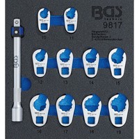 "Bgs Werkstattwageneinlage 1/6: HahnenfußSchlüSsel-Satz SW 10 - 19 Mm 10 Mm (3/8\""